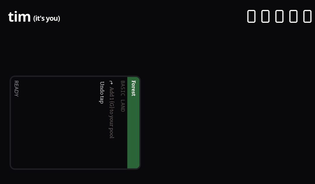 MTG card game clone